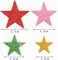210 Pieces Colorful Glitter Foam Star Stickers, Self Adhesive Shaped Wall Stickers for Kid's Arts Craft Supplies Home Birthday Party Decoration (4 Sizes)